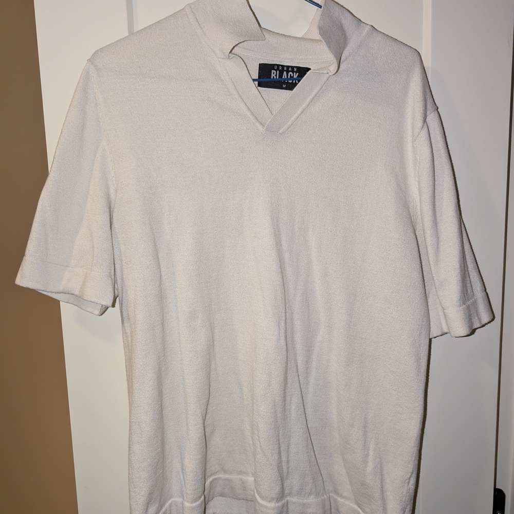 Black Label Men's Off-White Polo Shirt